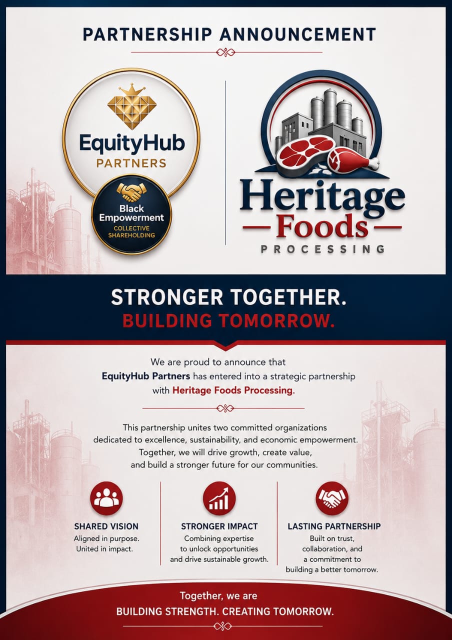 Heritage Foods Processing and EquityHub Partners partnership announcement